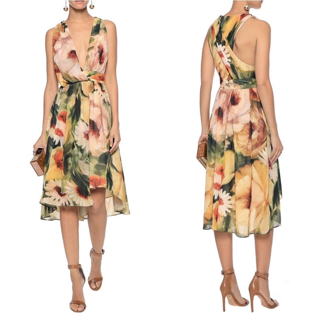 Haute Hippie Floral Multicolor Dress